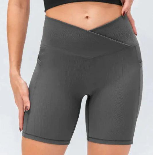 Women's Cross Waist With Pockets Yoga Pants