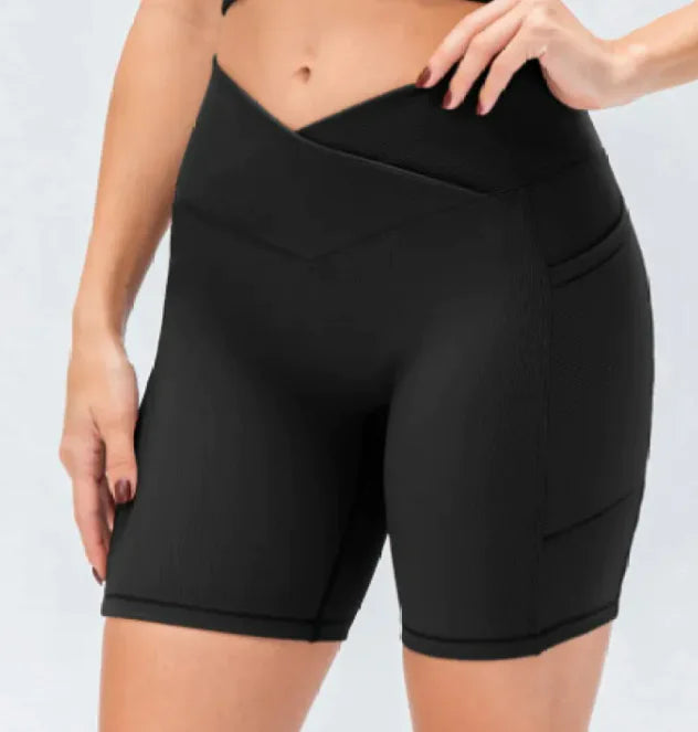 Women's Cross Waist With Pockets Yoga Pants